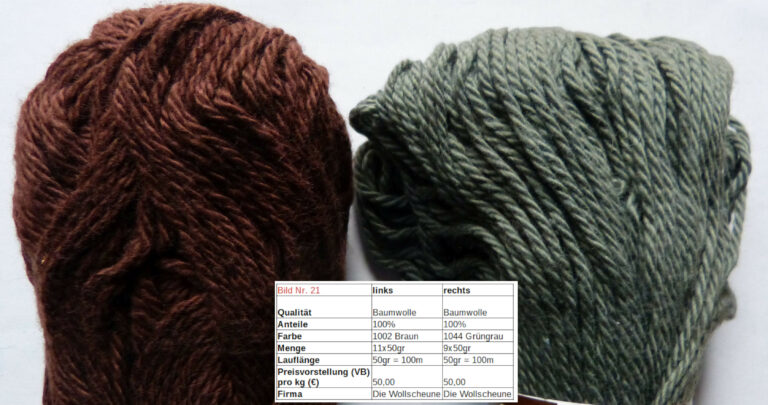 Baumwolle – andere Hersteller – in 3 Farben